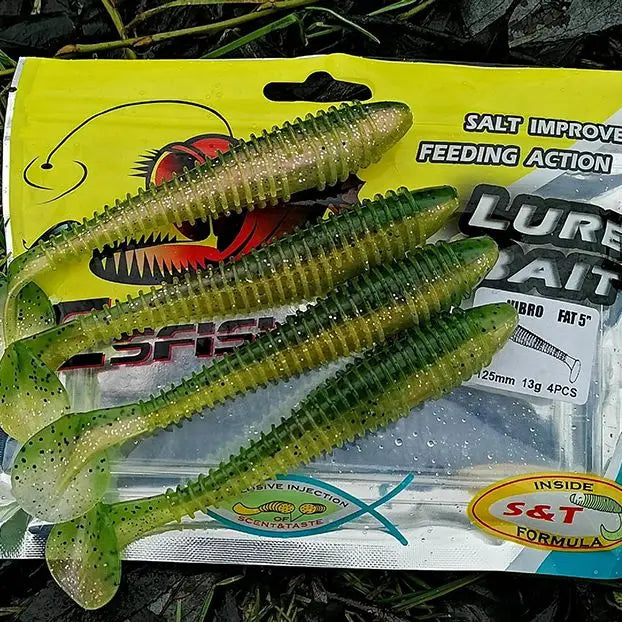 Leurre souple "Vibro Fat" – Tailles 100mm & 125mm