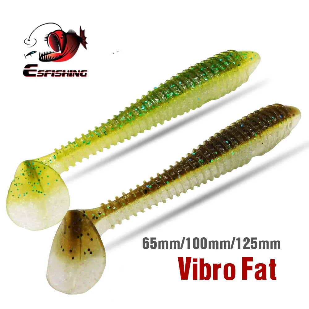 Leurre souple "Vibro Fat" – Tailles 100mm & 125mm