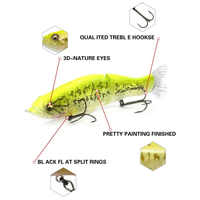 kit de leurres articulés max-swimbait 13.5cm
