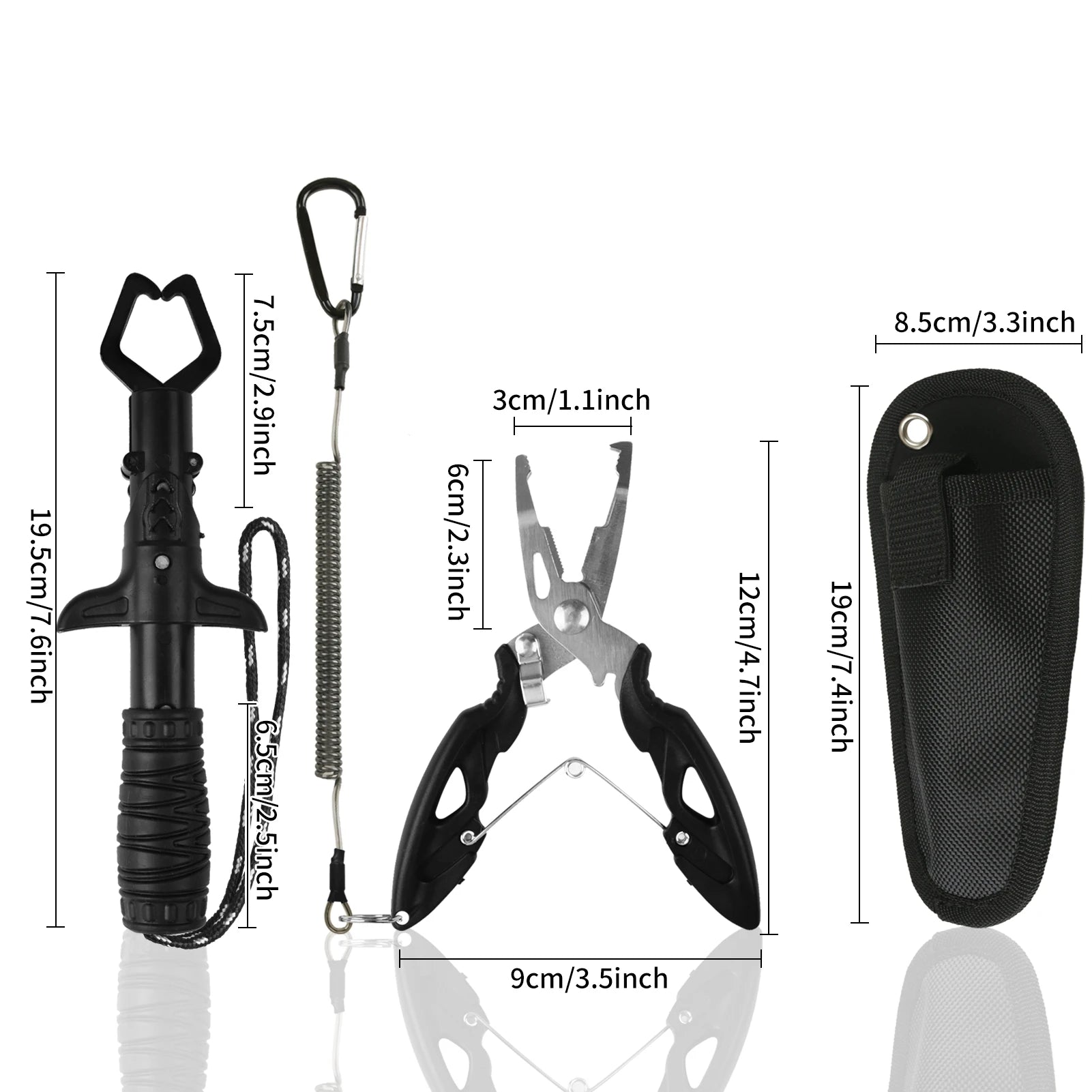 Épuisette de pêche télescopique en aluminium – Pliable et durable