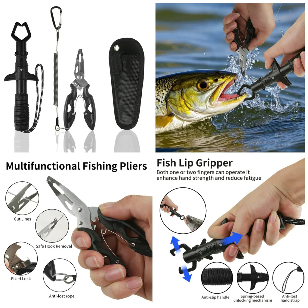Épuisette de pêche télescopique en aluminium – Pliable et durable