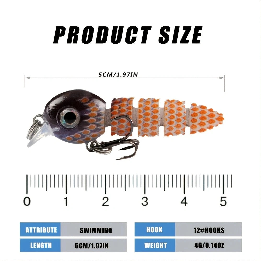 mini swimbait articulé hauteur précision 5,5 cm